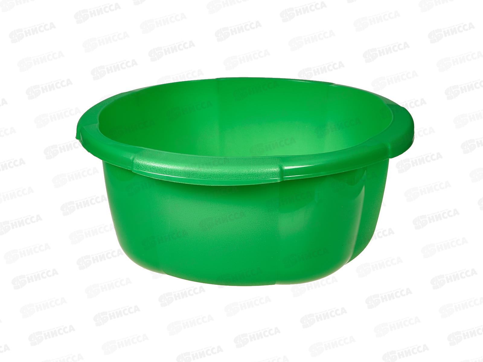 Таз 7,5л Космея зеленый *10 (Ангора)