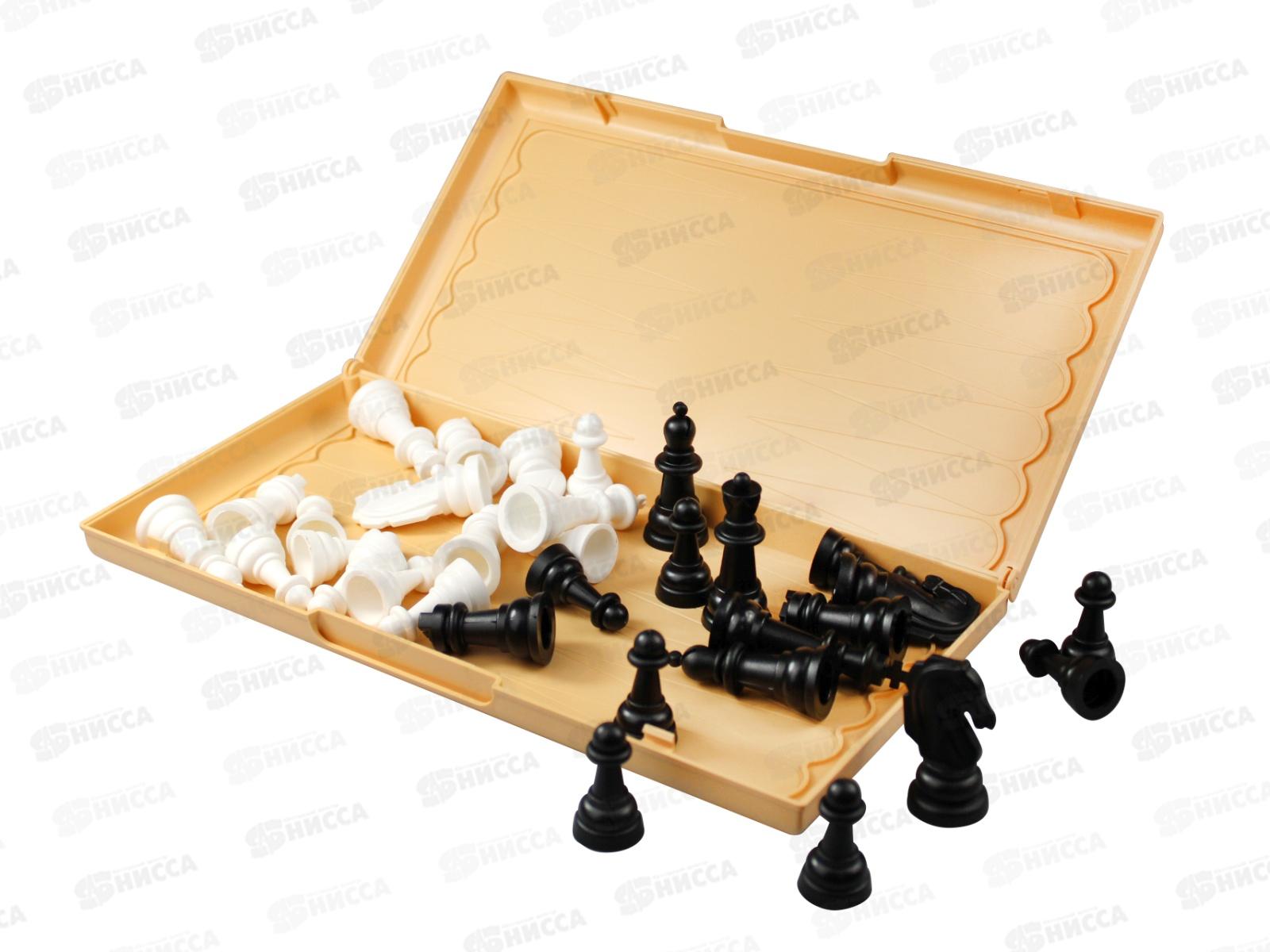Шашки-Шахматы (большие бежевые) 03889