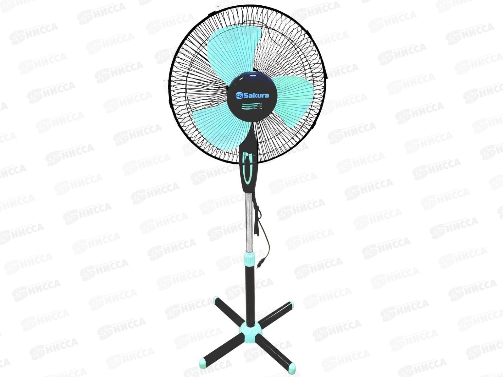 Вентилятор напол. SA-11ВR черно-мятный