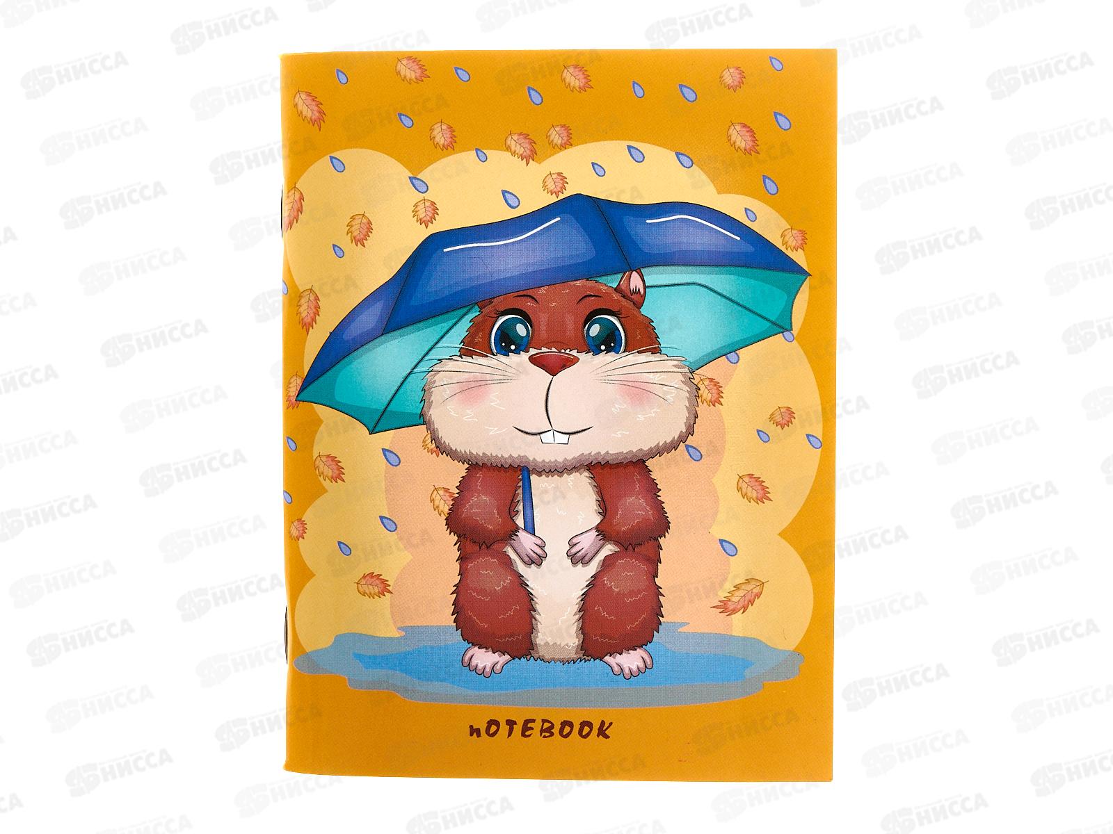 Записная книжка детская Апплика А6, Под зонтиком,6258-11*20