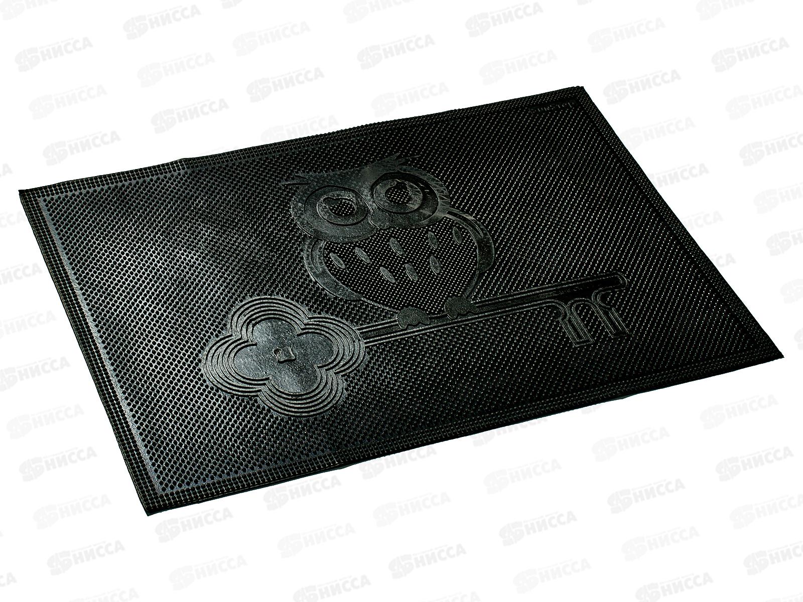 Коврик резиновый "Сова" 40*60см черн SUNSTEP 31-038  *20