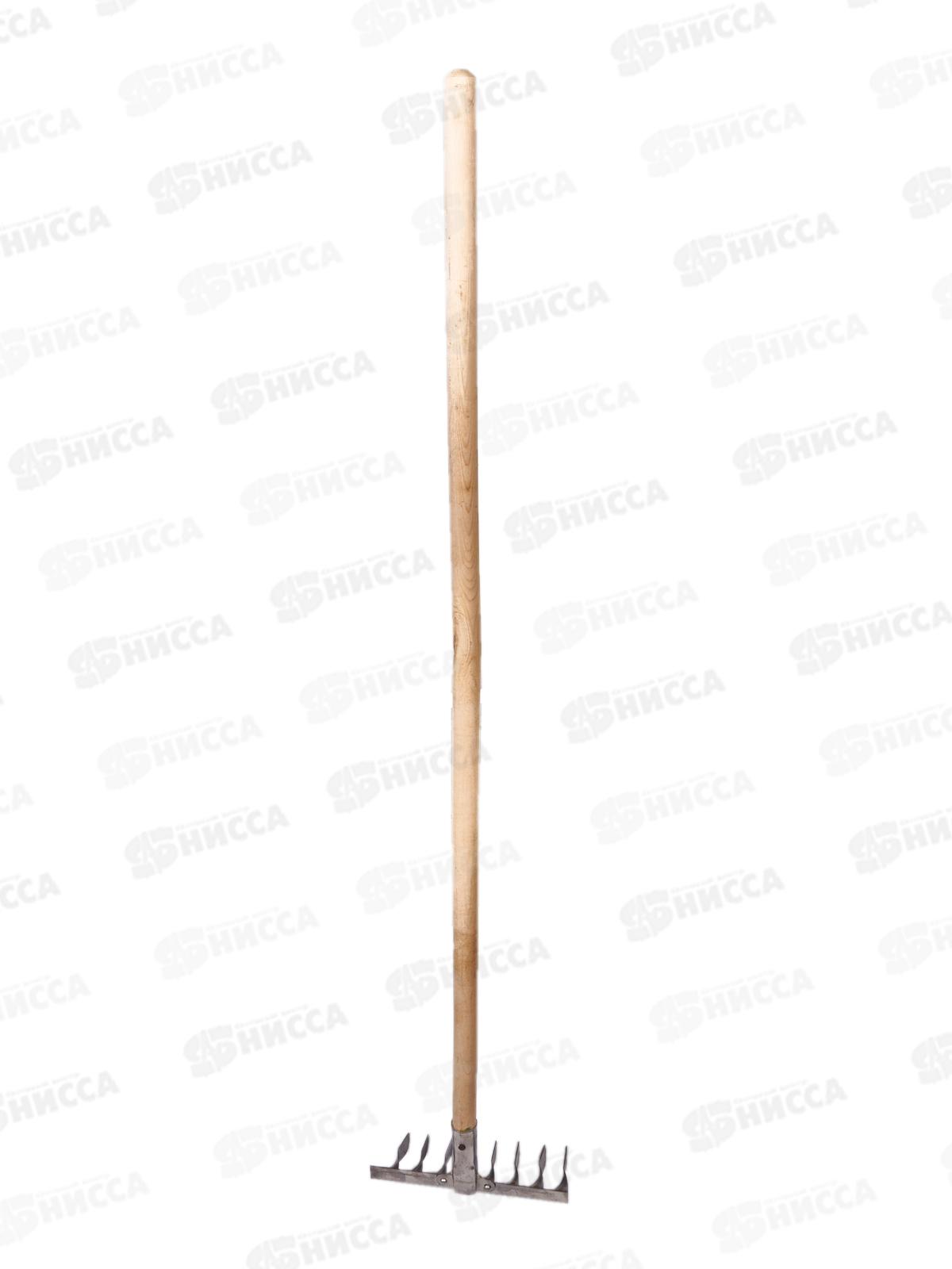 Грабли витые 8-ми зубчатые  нержавейка, с черенком