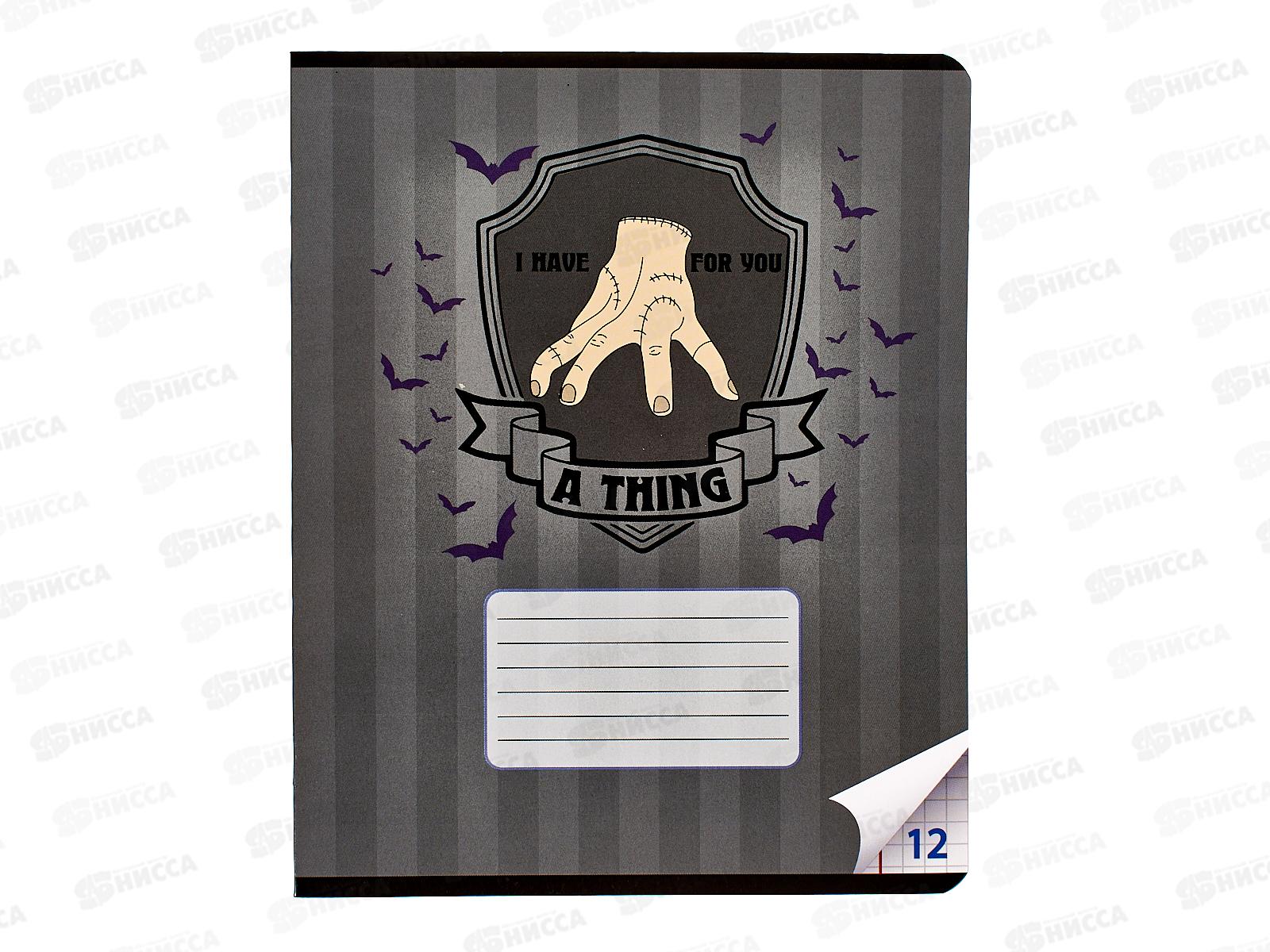 Тетрадь 12листов клетка CENTRUM Вэнсдэй 72582*25/250