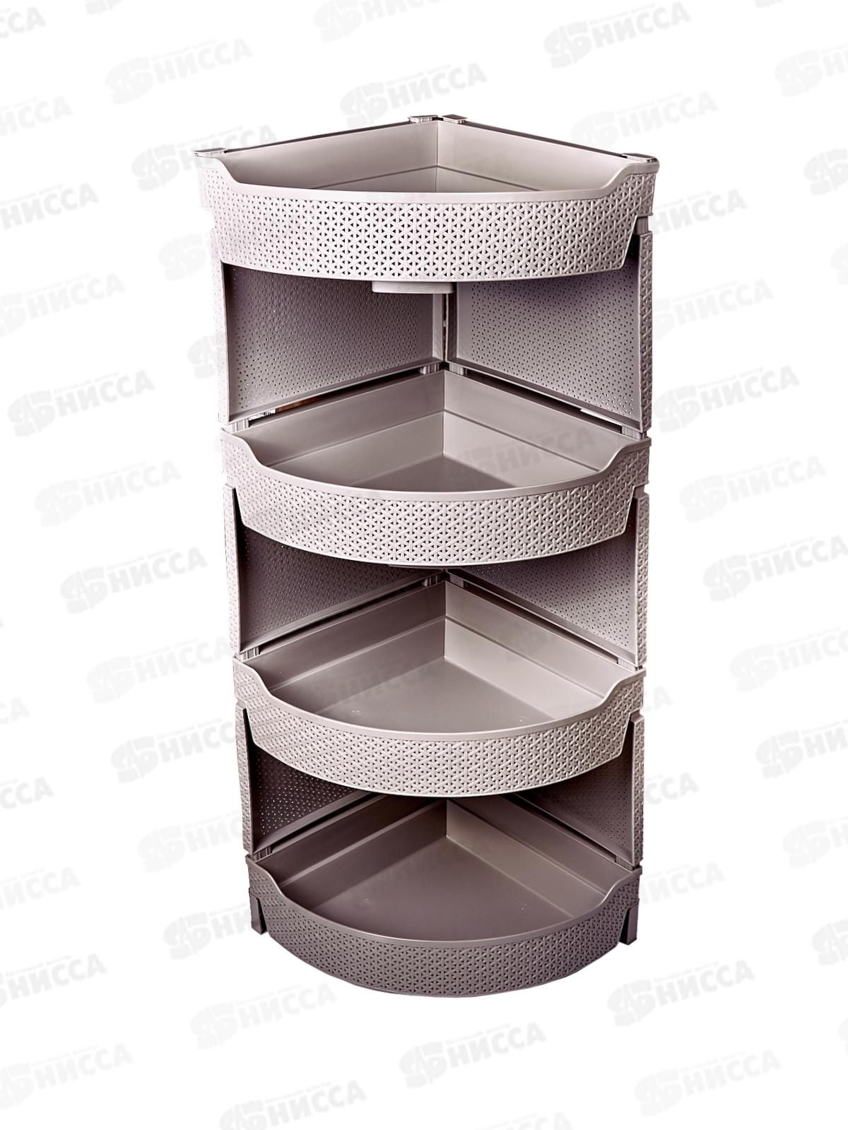 Этажерка для обуви (4 полки) &quotWenge" серый 221308135/04