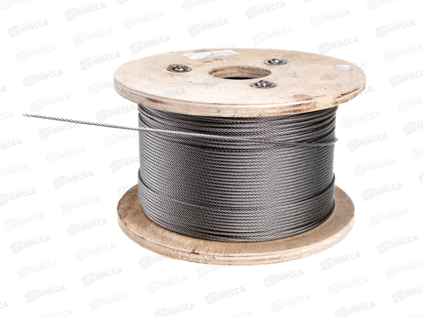 Трос ср.мягкости DIN 8379 А2 3мм 250м ГОСКРЕП-этикетка