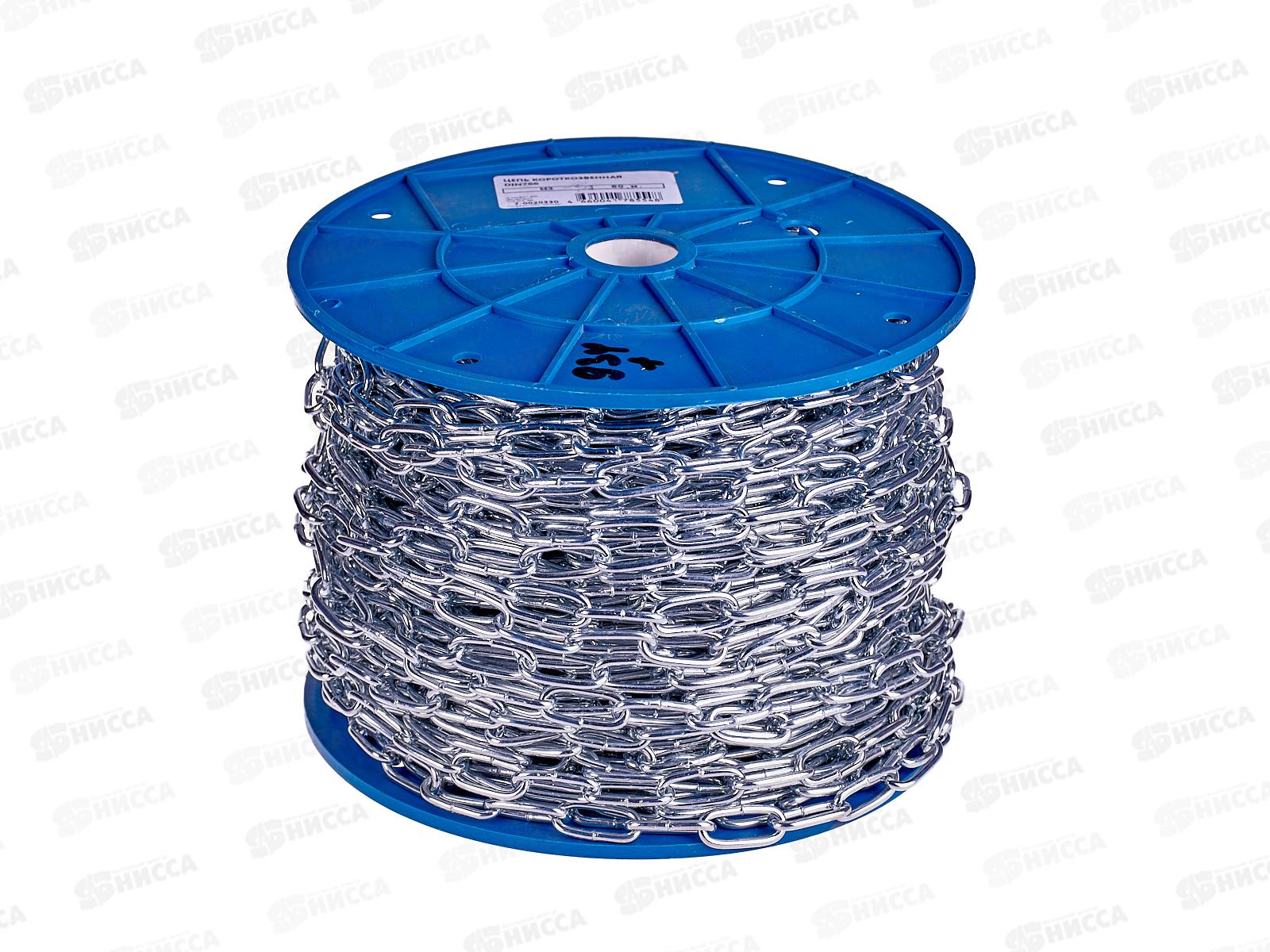 Цепь короткозвенная DIN766  3мм 60м ГОСКРЕП-этикетка