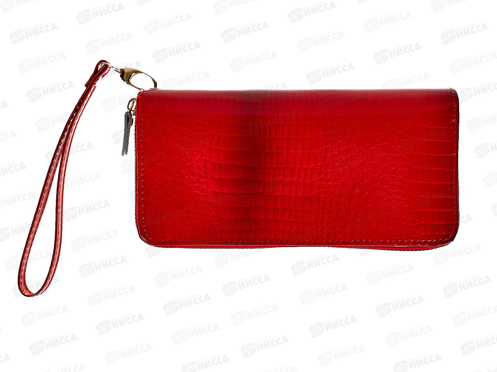 Кошелек (10*18) лаковый 6 отделов с ручкой №8811