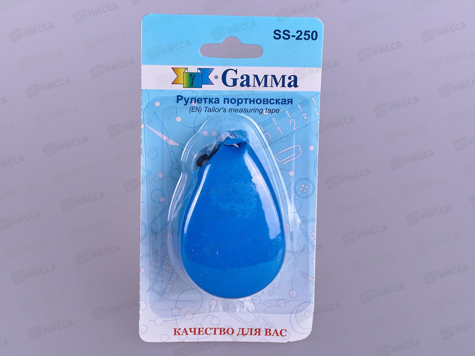 Рулетка &quotGamma&quot пластик SS-250 150см х 1,2см в блистере