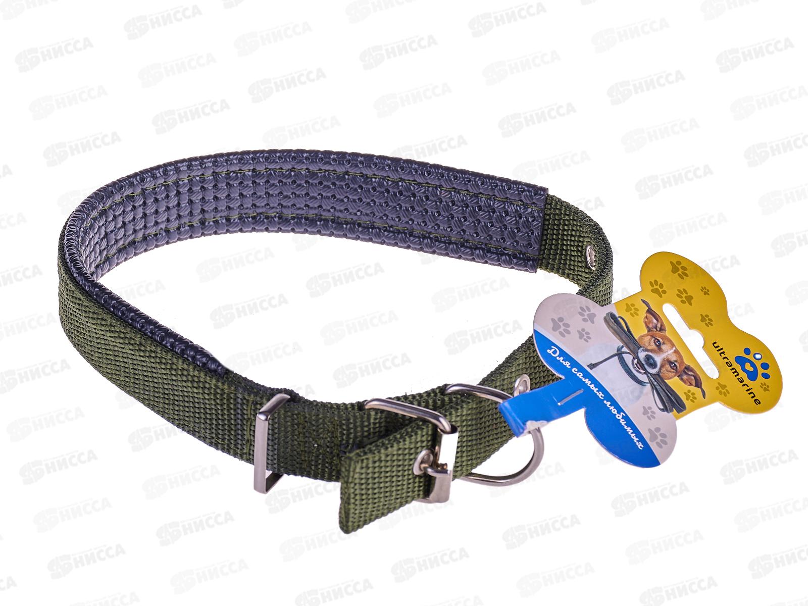 Ошейник для собак &quotZooland-БРО&quot хаки, 2,5*54см, 511-101  *12