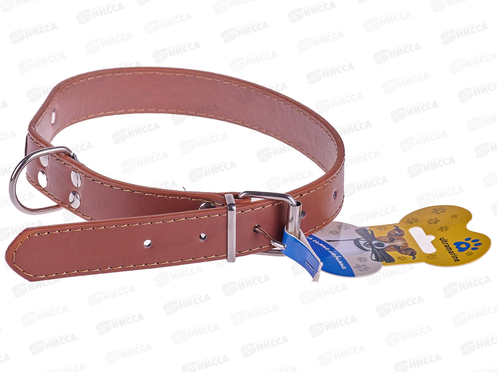 Ошейник для собак &quotБРО на Стиле&quot коричневый 511-129  *12