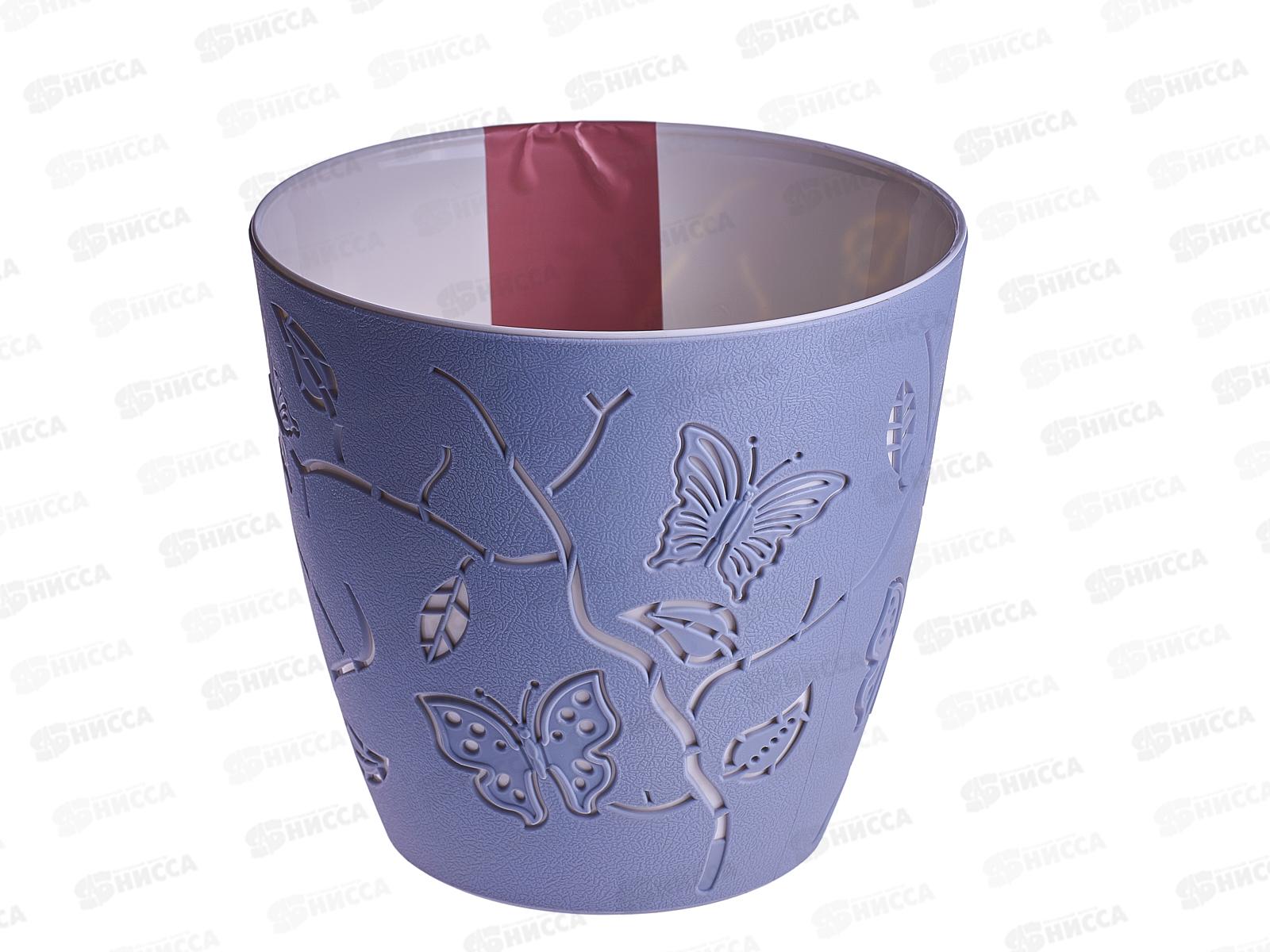 Горшок д/цв. &quotButterflies&quot D175мм 2,5л Серый шторм РТ401310025