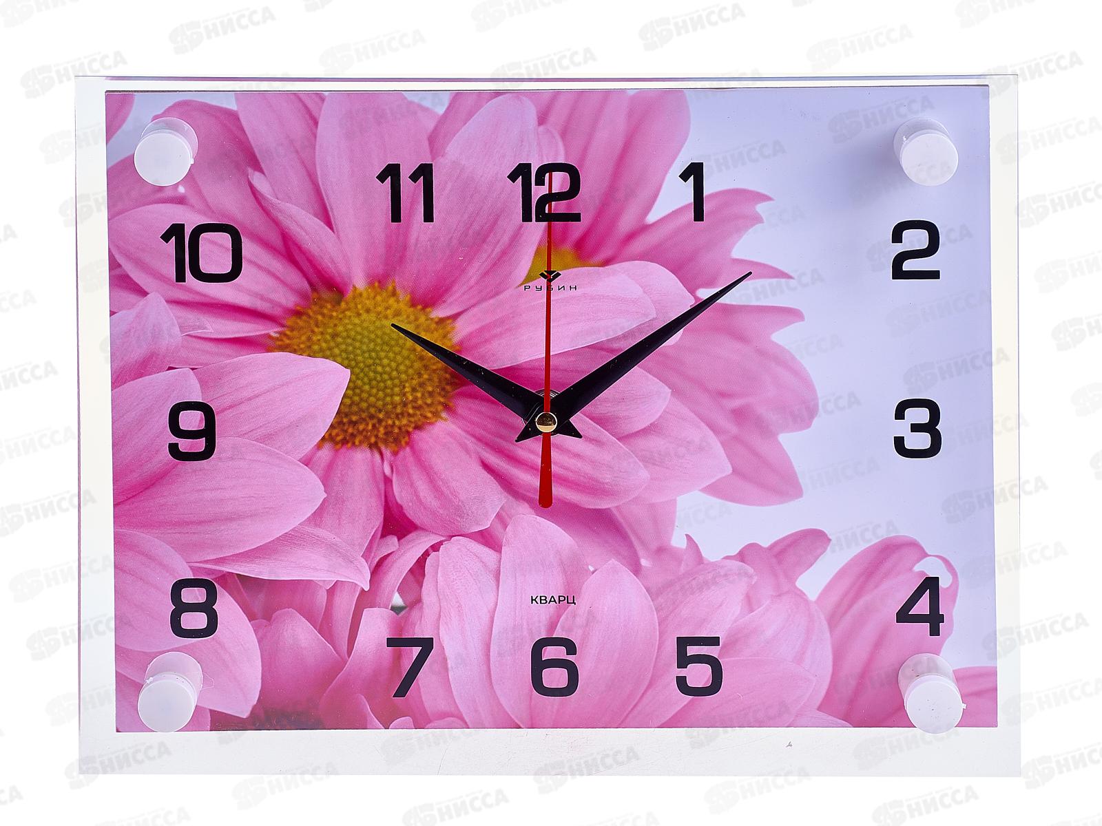 Часы настенные &quot21 Век&quot 2026-1232 Розовые хризантемы