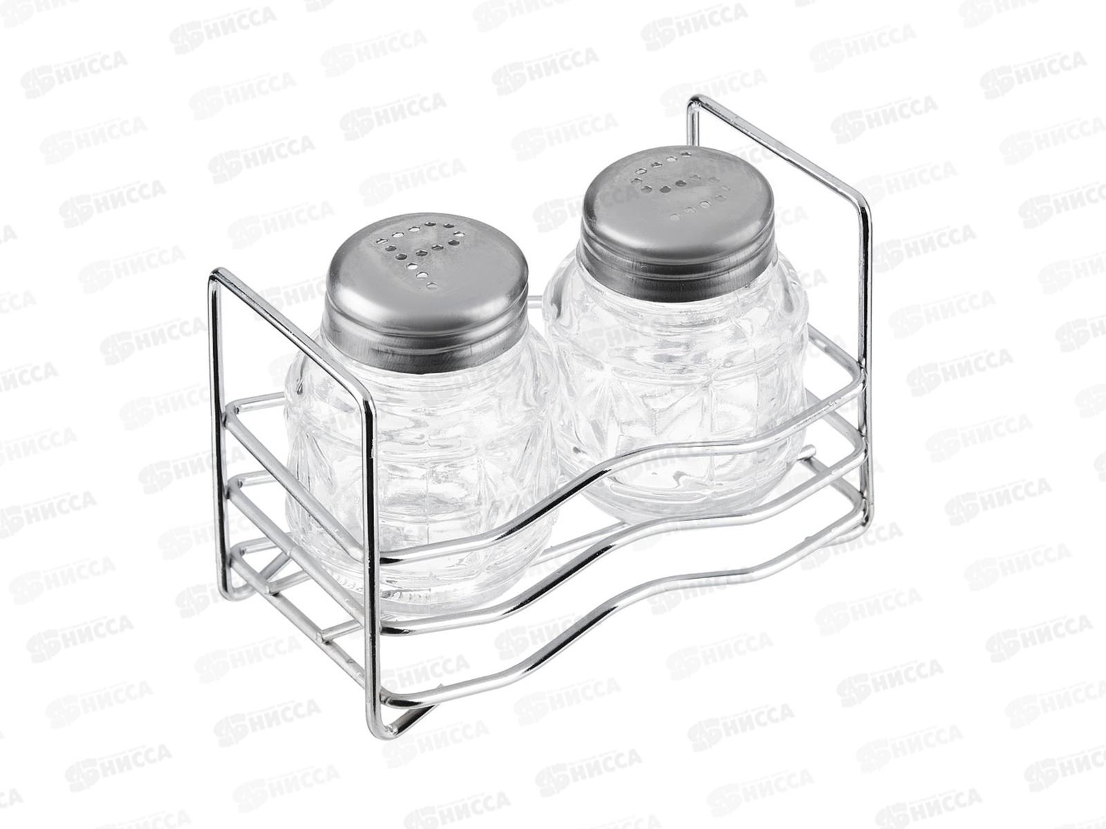 Набор для соли и перца &quotПрактик&quot 6см на подставке 828-146 г