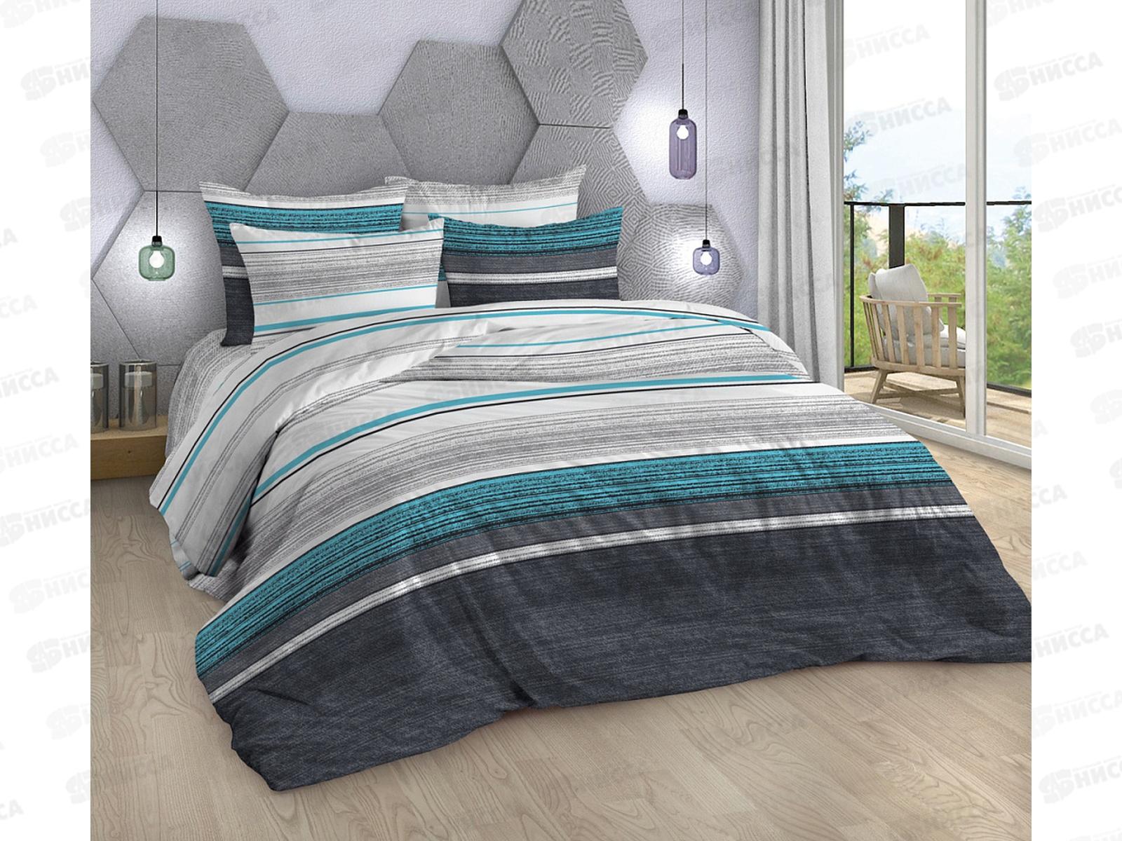 Комплект постельного белья 2сп 215*175 бязь наб,пл125 Байкал