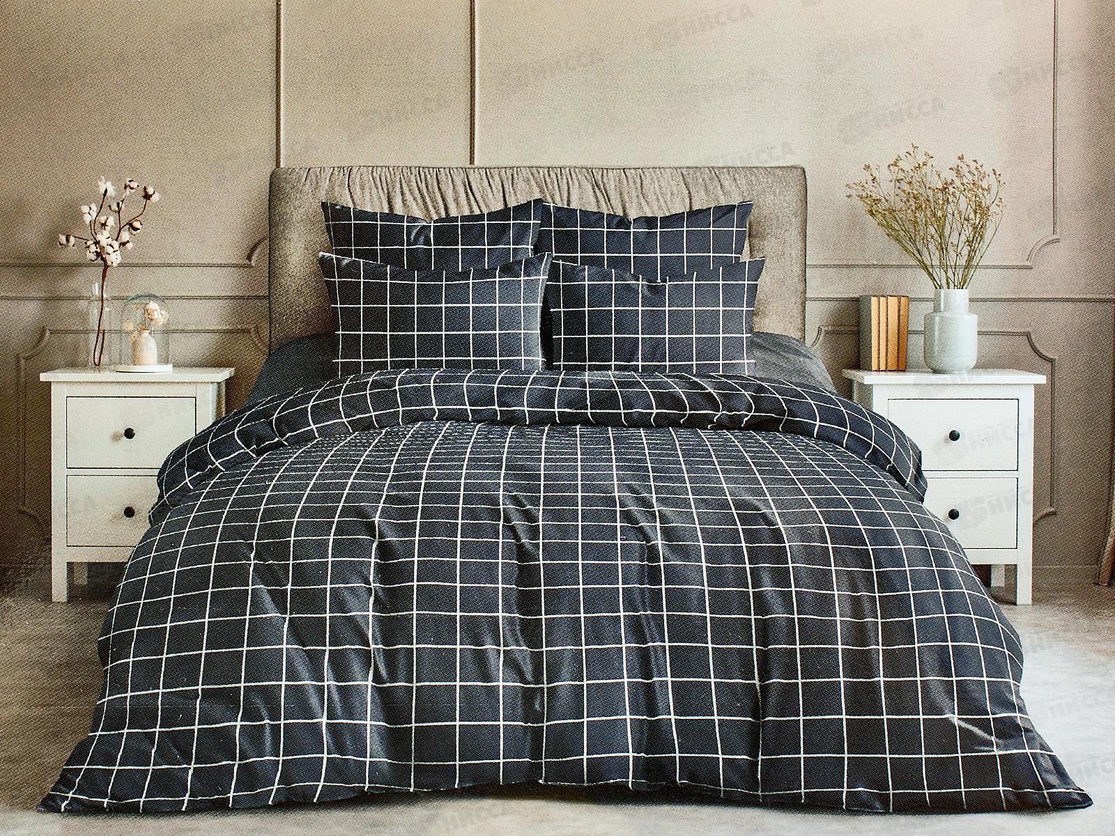 Комплект постельного белья 2,0спальное с евро простыня Поплин  НН Рэкс 10559-1+70648-30 70*70(2)