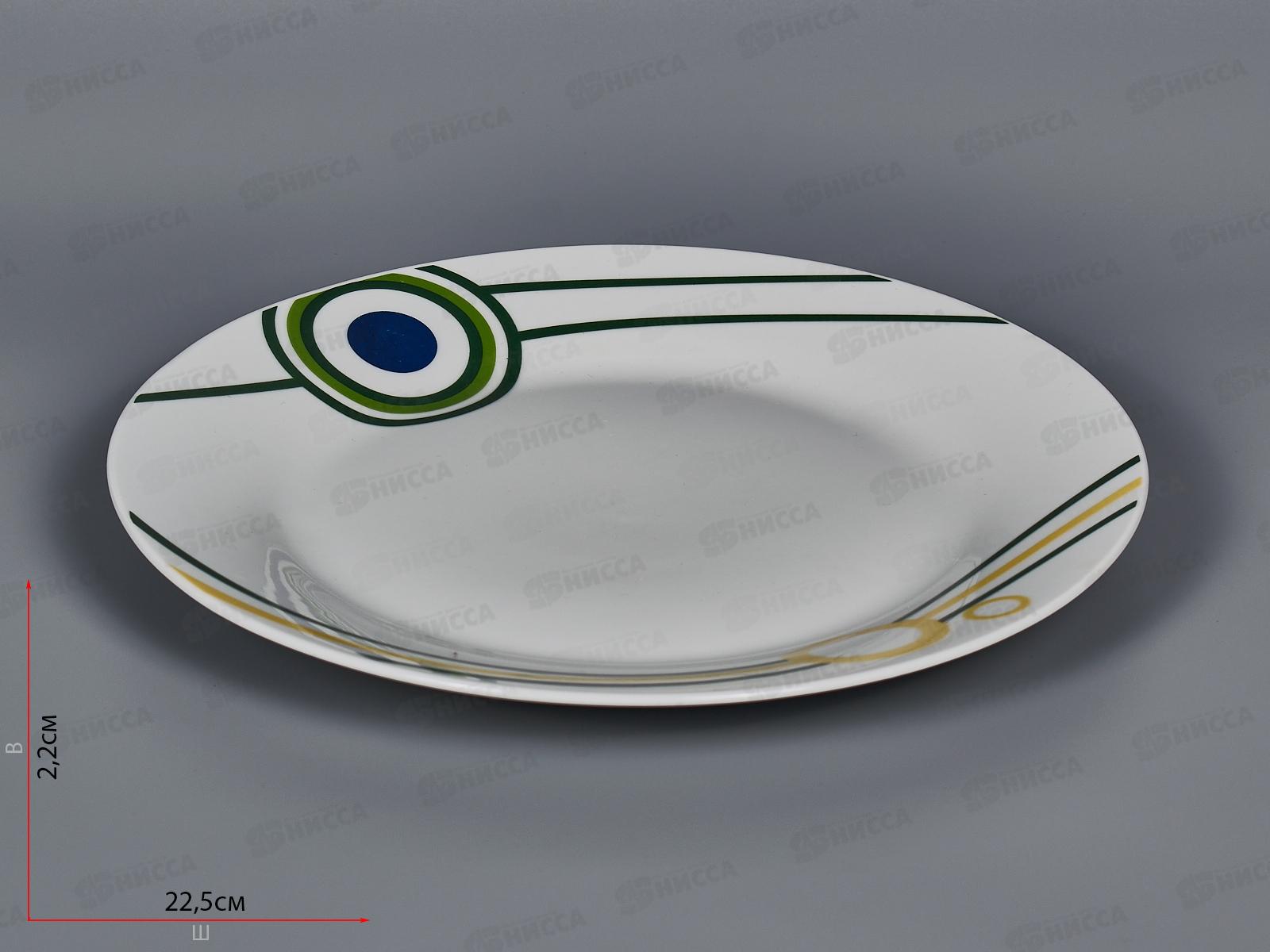 Тарелка плоская круглая d-22,5см (12/48) т9-19320 Северное Сияние