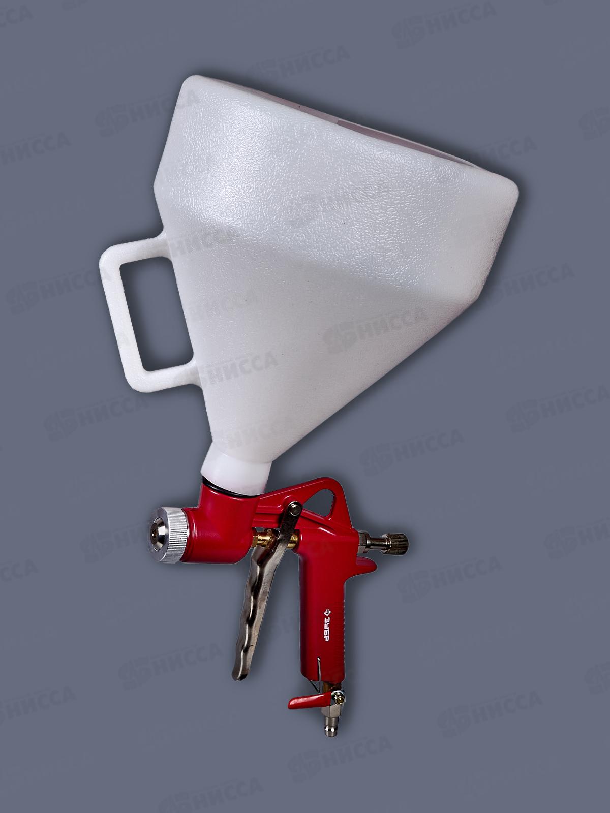 Пистолет для штукатурки картушный ЗУБР MKP 600 с верхним бачком, сопло 4, 6, 8мм