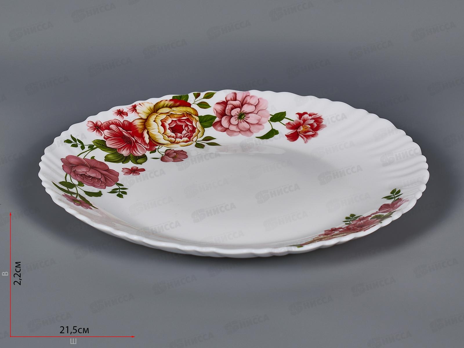 Тарелка плоская круглая d-21,5см (6/48) 69582-твч8,5