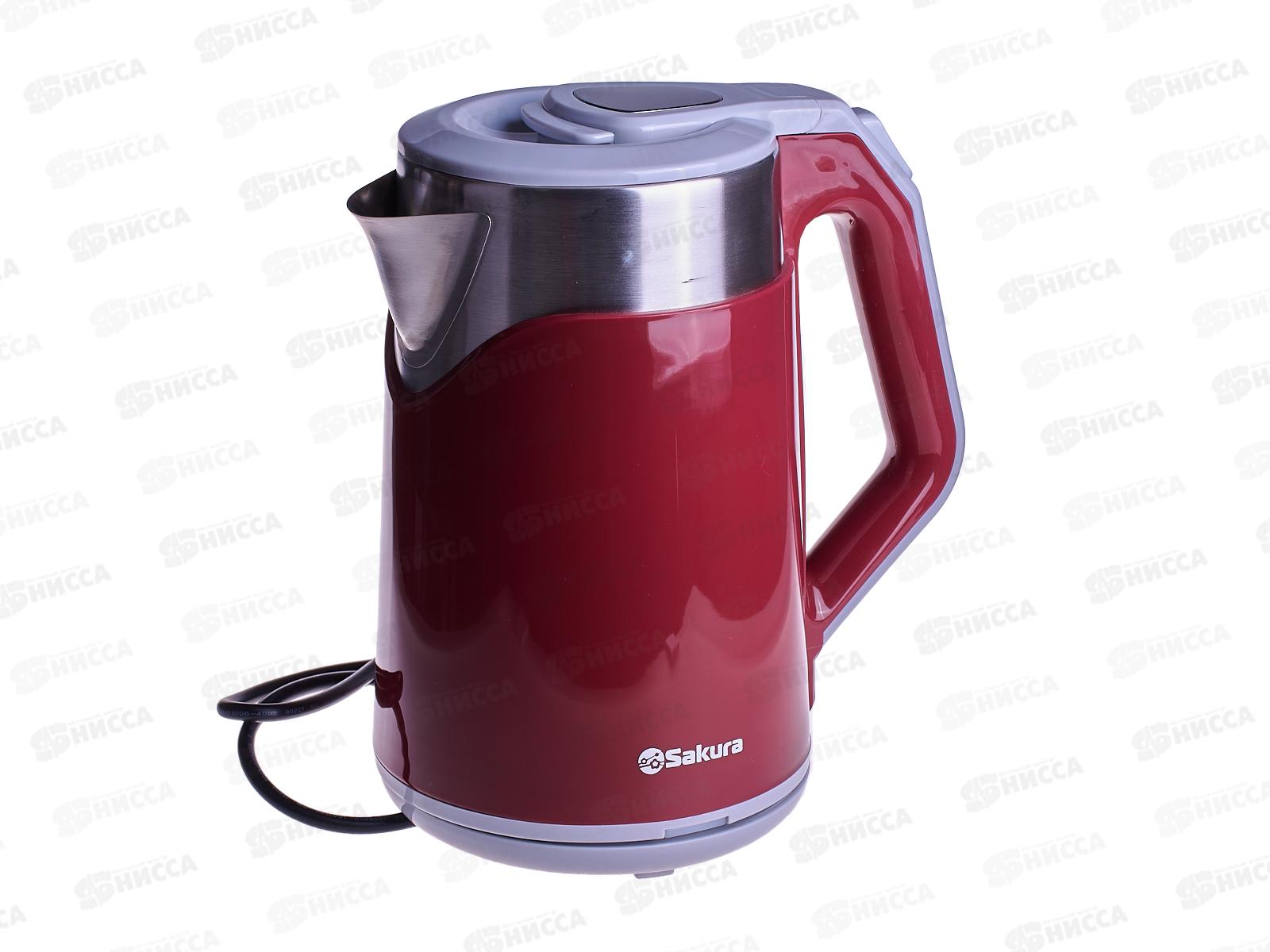 Чайник электрический SA-2172R 1,8л красный