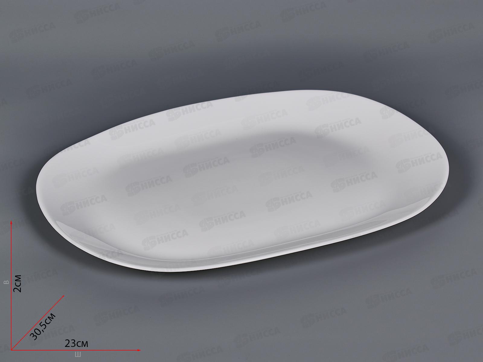 Блюдо овальное d-30,5см 100б-тбл12 Белье *2/24