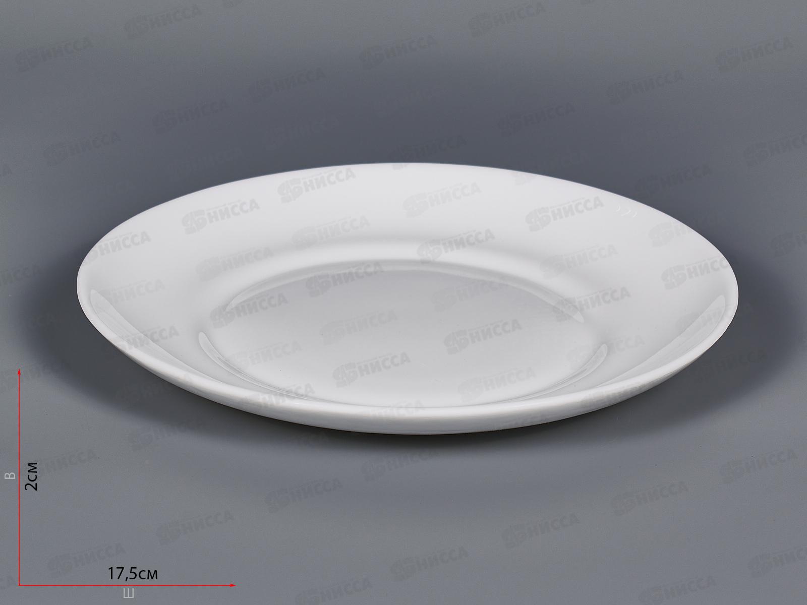 Тарелка плоская круглая d-18см белье 100б-тл7 *6/72