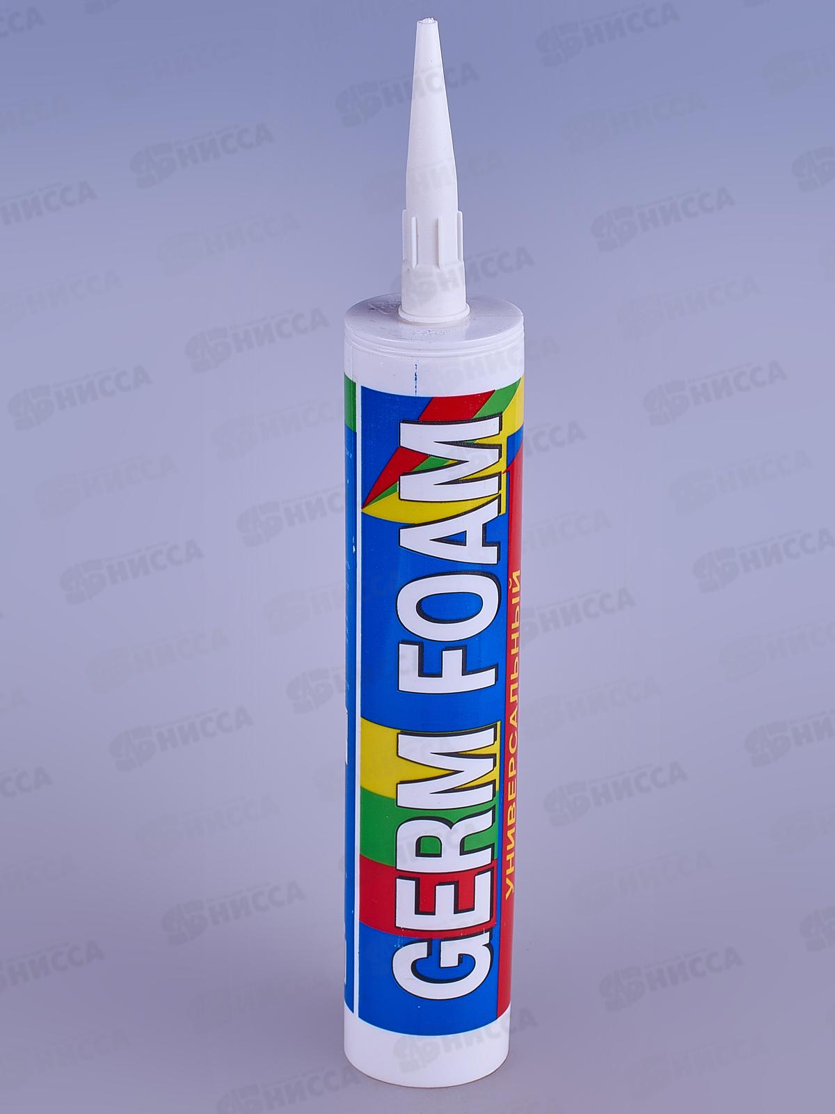 Герметик силиконовый GERMFOAM 280мл универсальный Прозрачный *12