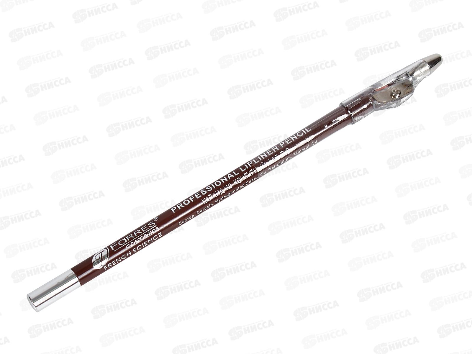 Farres карандаш для губ с точилкой W207-021 chocolate *12