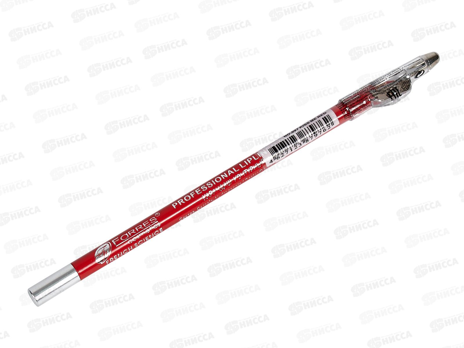 Farres карандаш для губ с точилкой W207-097 kiss me red *12
