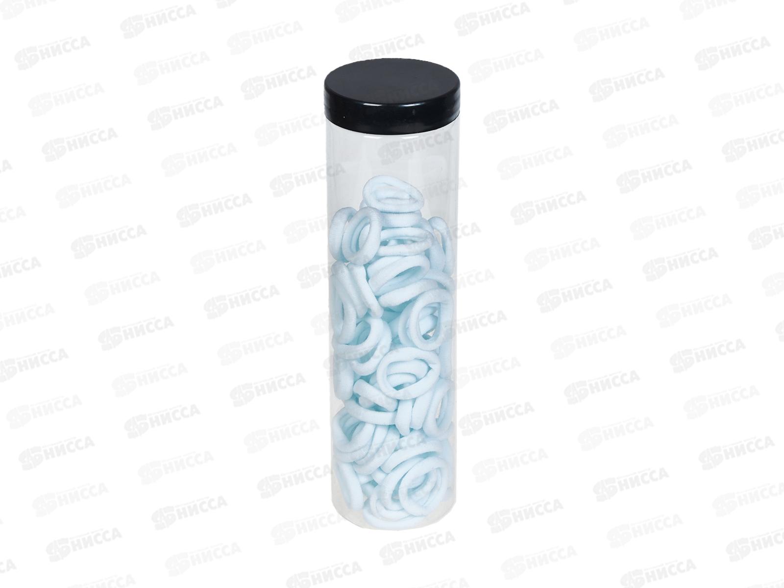 Резинка для волос 20мм белая,черная в банке №7501 (упаковка 80шт)