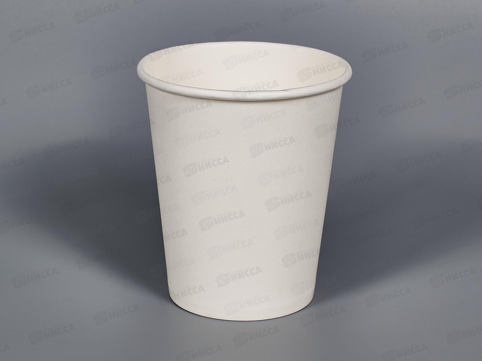 Стакан 250мл КF200 бумажный белый без крышки *50/1000
