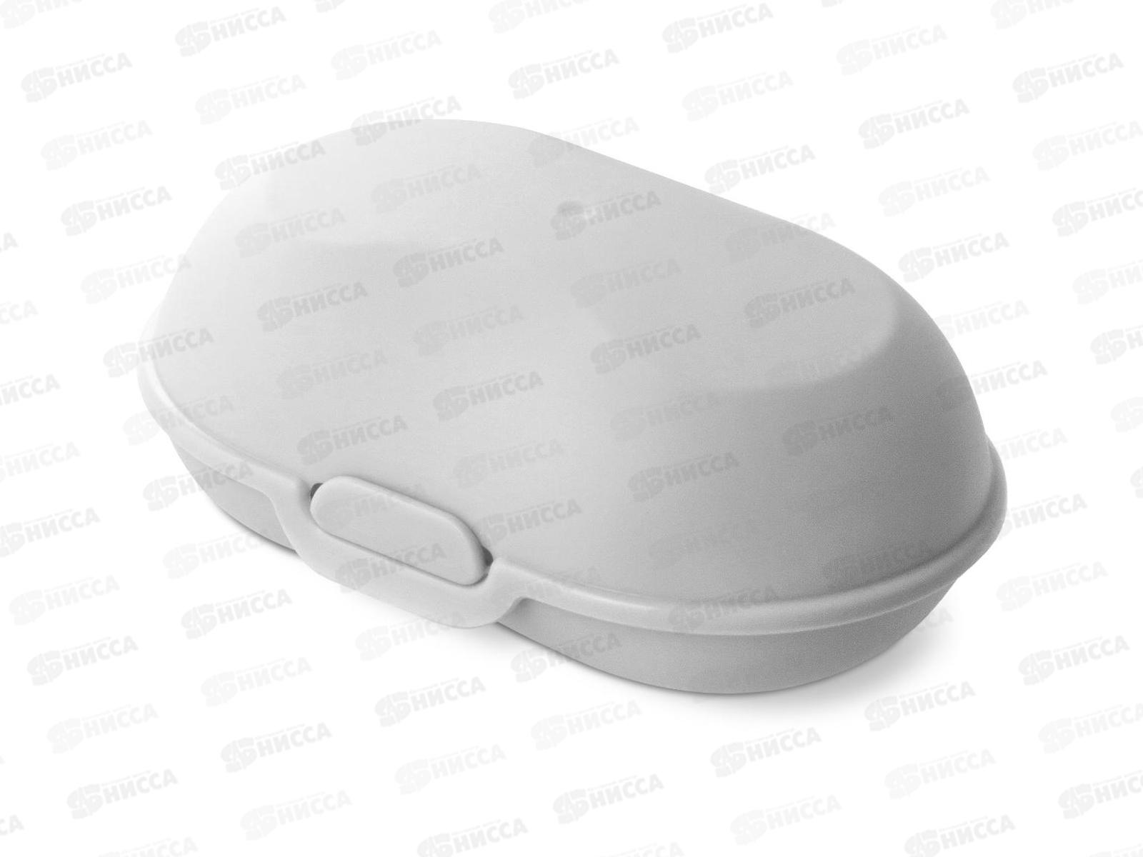 Мыльница закрытая Аттенто светло-серая С320СЕР *24