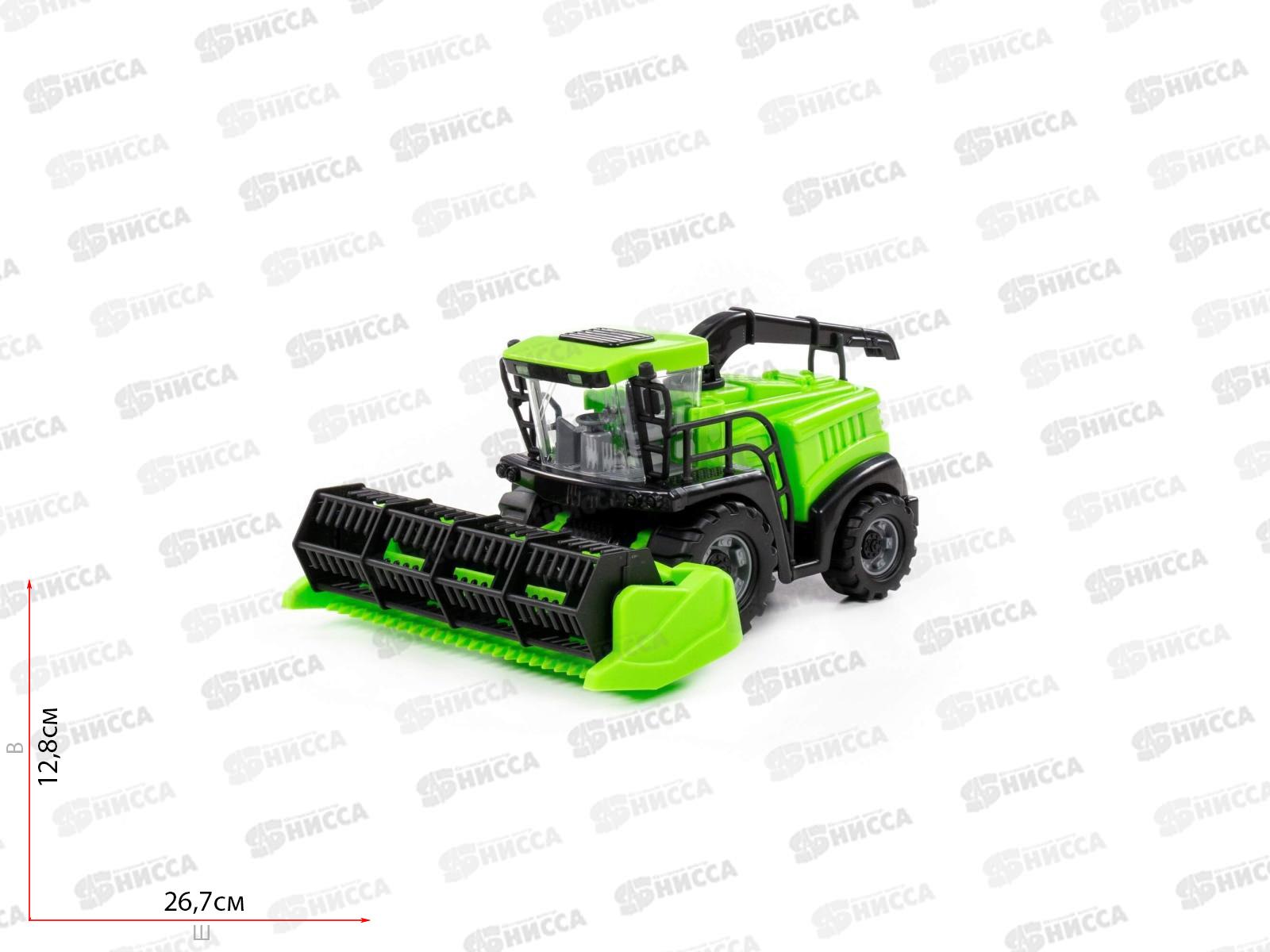 Комбайн &quotПолесье&quot №1 инерционный (зелёный) 93974 в сеточке  *12