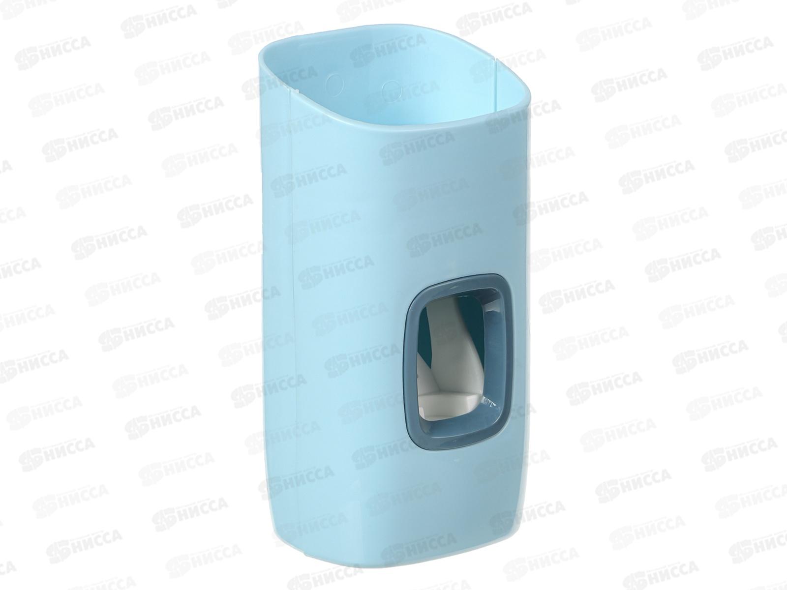 Дозатор для зубной пасты автоматический с держателем под 2 зубные щетки пластик 478-102 г