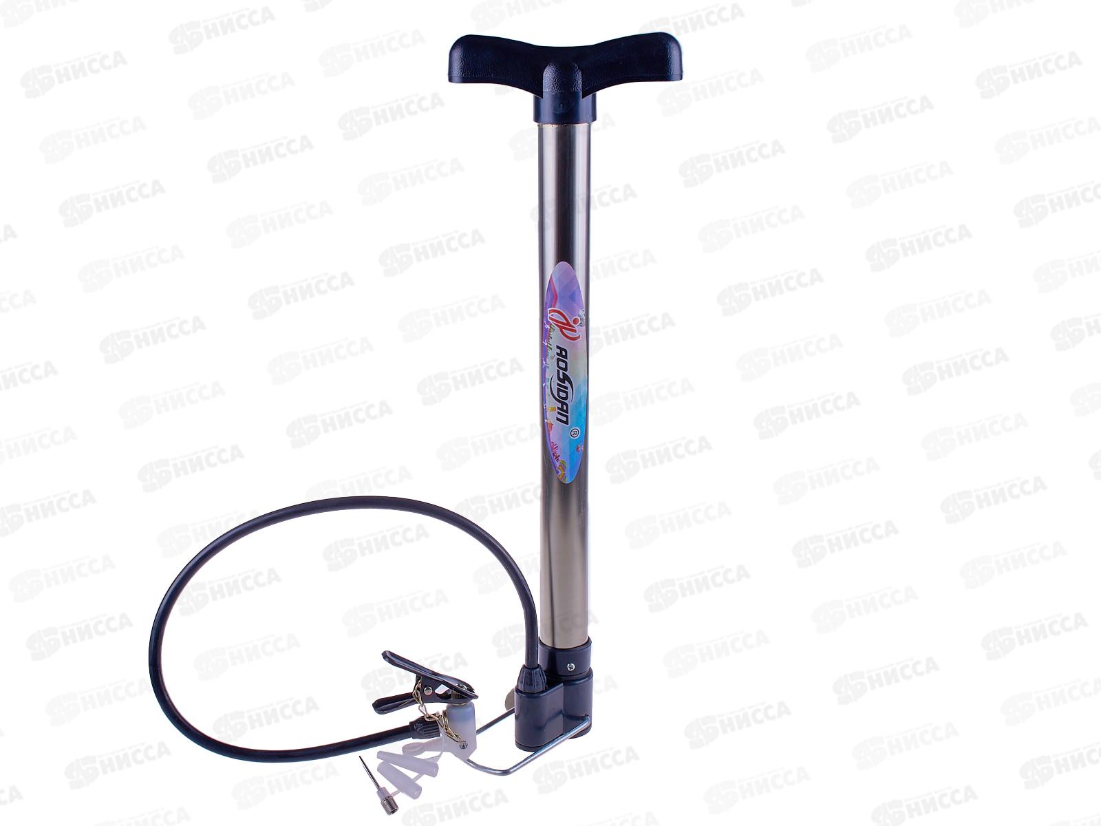 Насос велосипедный (43см) с насадками, AN01055 в пакете *50