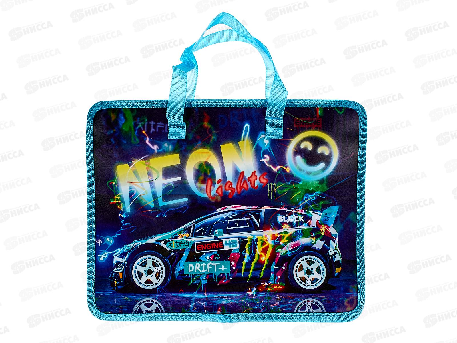 Папка д/тетр. J.OTTEN А4 на молнии &quotNEON&quot  6013 *1 /50