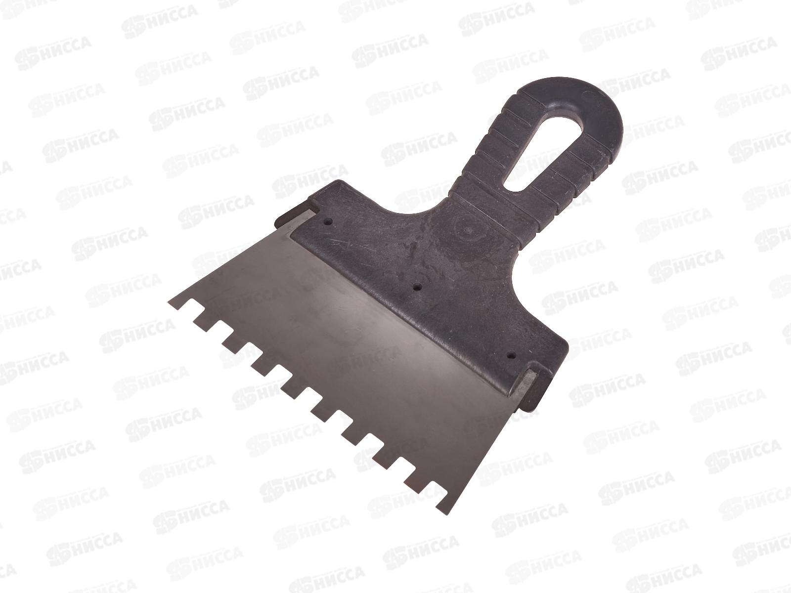 Шпатель фасадный нержавеющий 150мм зуб 8*8 пластиковой ручкой, 1201158 *30