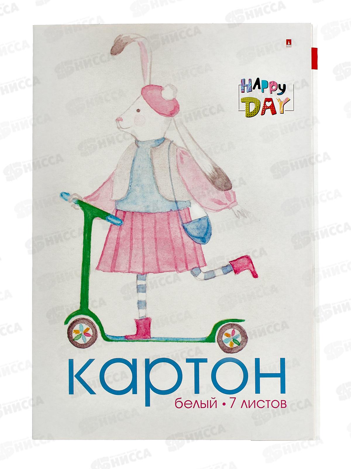 Картон Белый А4 АЛЬТ  7л Мультики,11-407-114*35