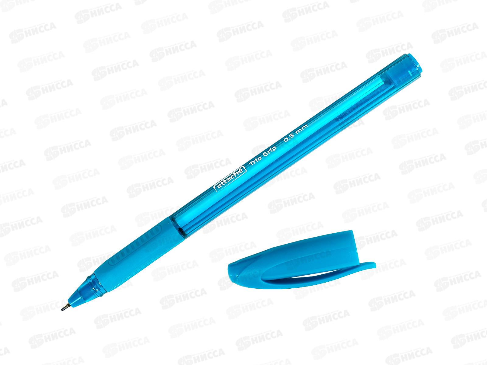 Ручка масляная ATTACHE Glide TrioGrip, 722461*50