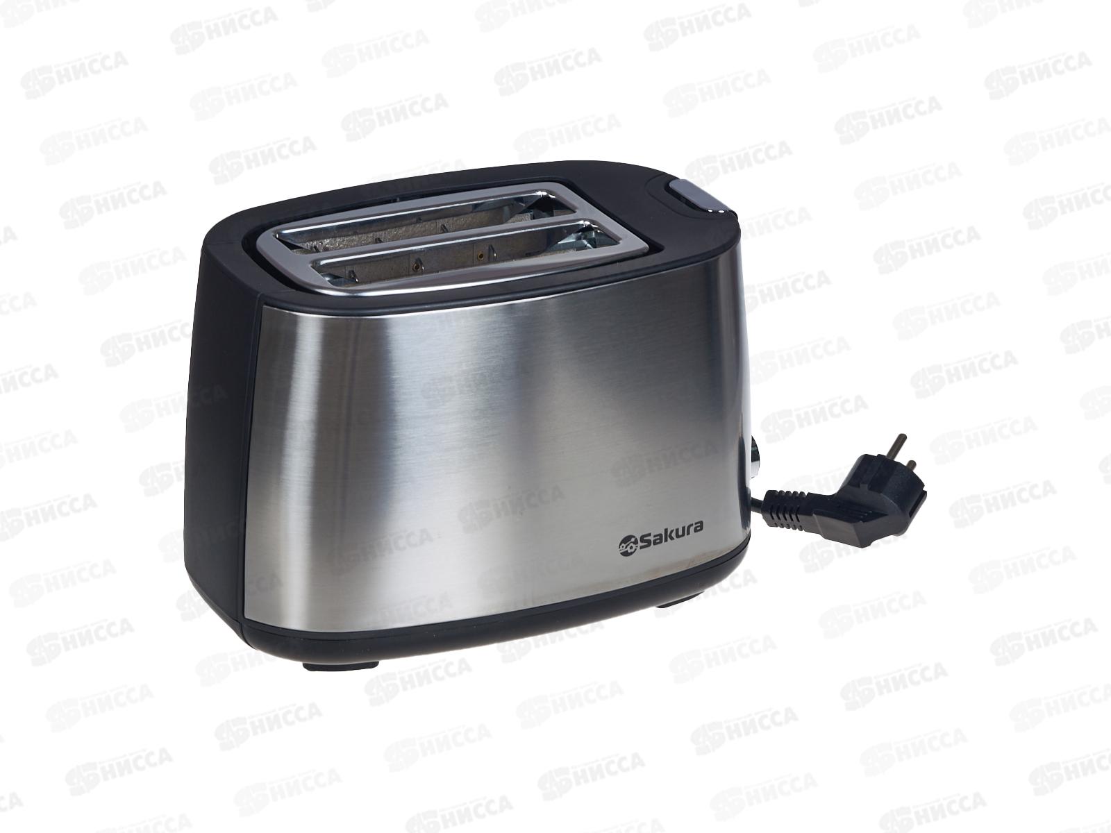 Тостер SA-7611S Elegant 750Вт стальной