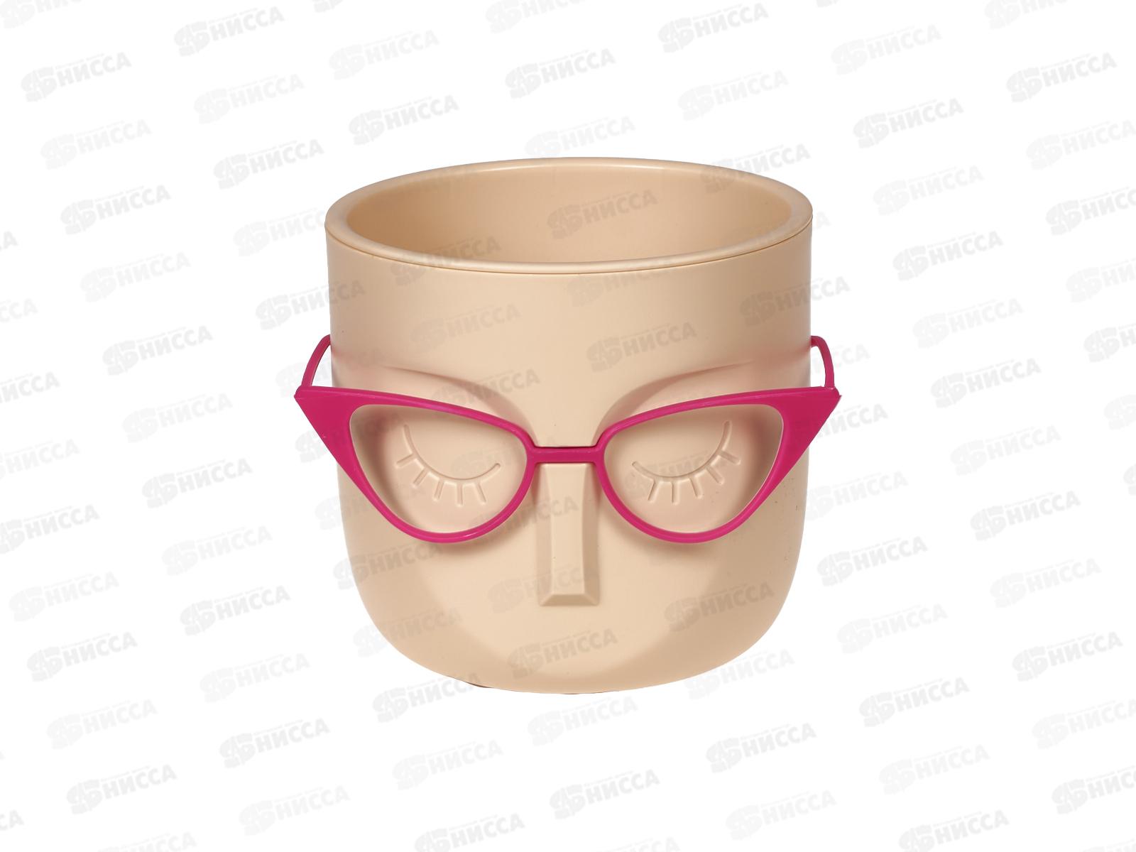 Кашпо МАРИ D115мм 0,65л со вставкой Белая глина М3075 *8