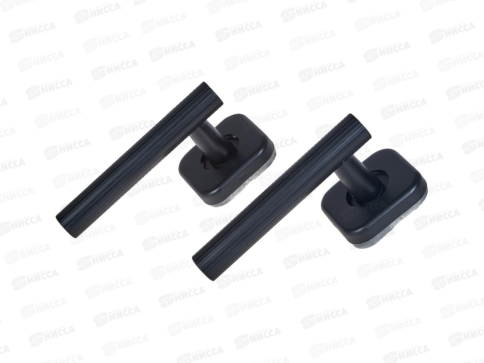 Комплект ручек для металл дверей Булат РФ 04,02 ФОРТЕ мат черный *20