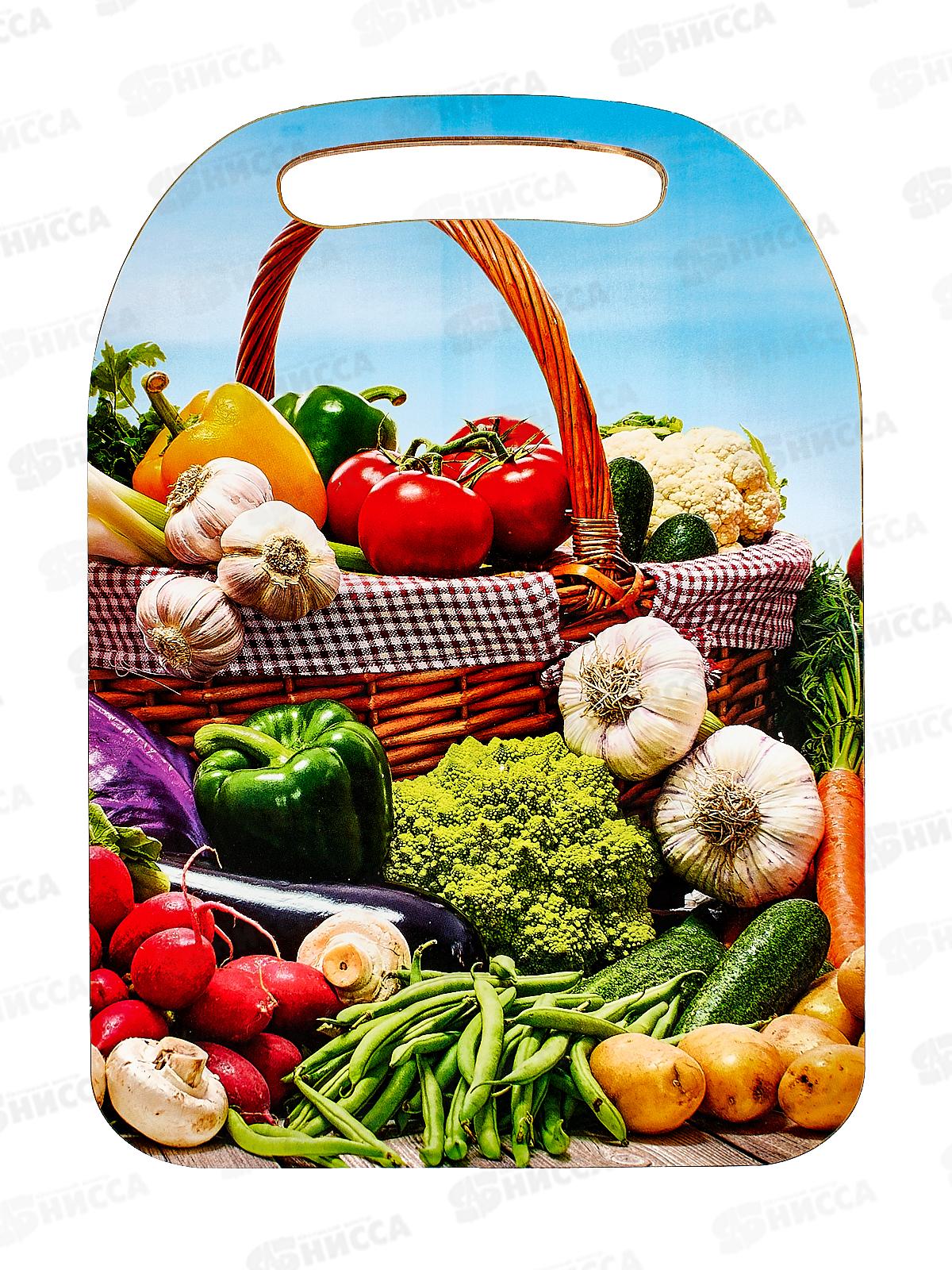 Доска разд. дерево &quotКорзина с овощами&quot К-159 *22