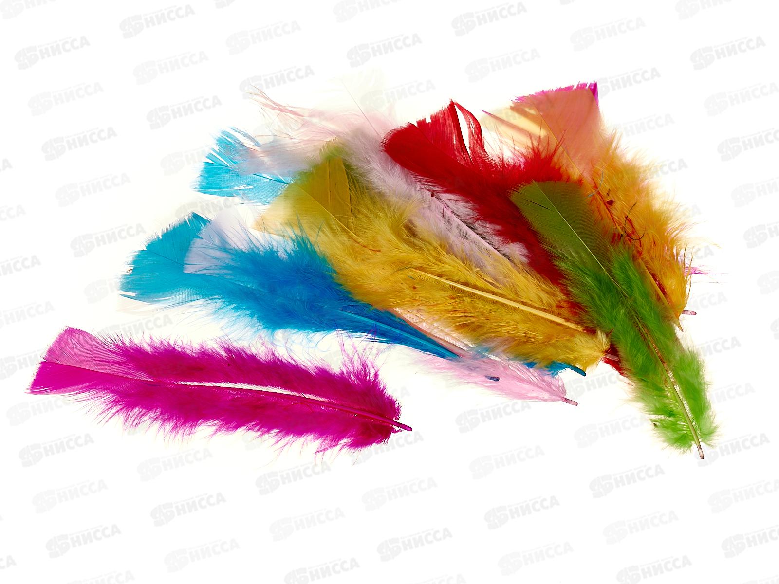Декор материал Alingar Перья пушистые 20шт, Ассорти AL9048