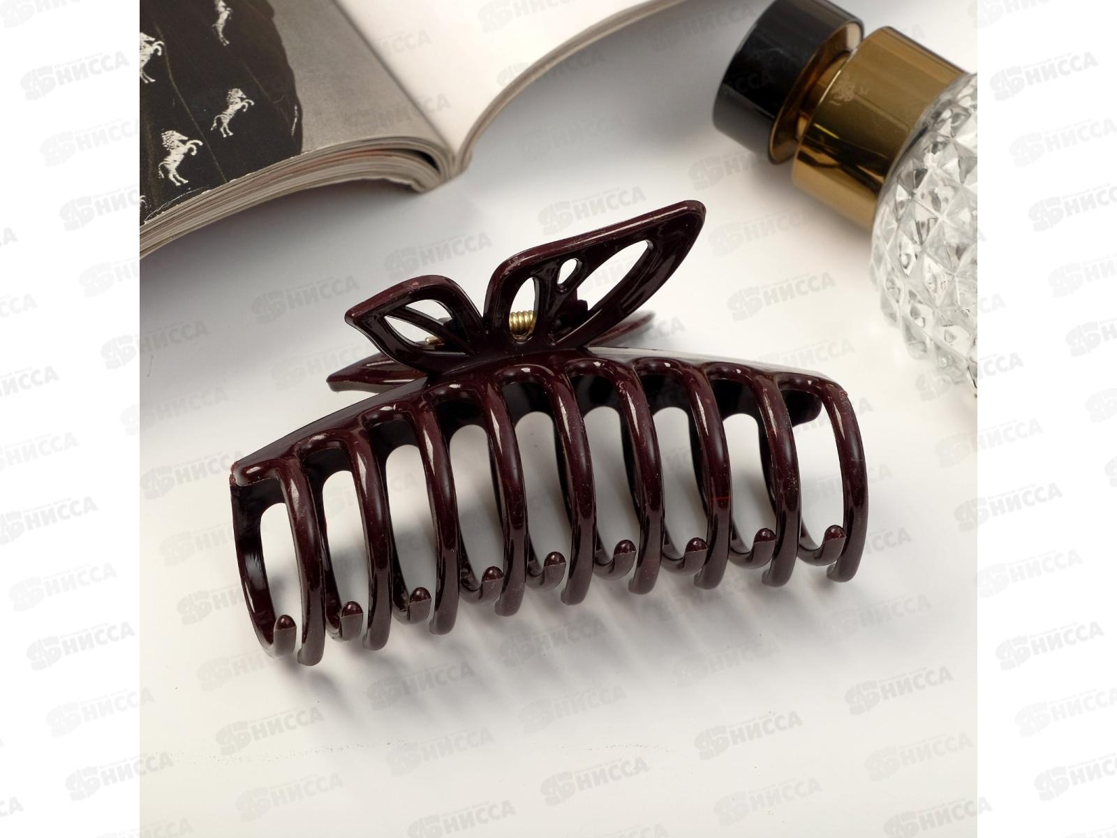 Краб  для волос &quotГлянец&quot бабочка 9см микс 9313754