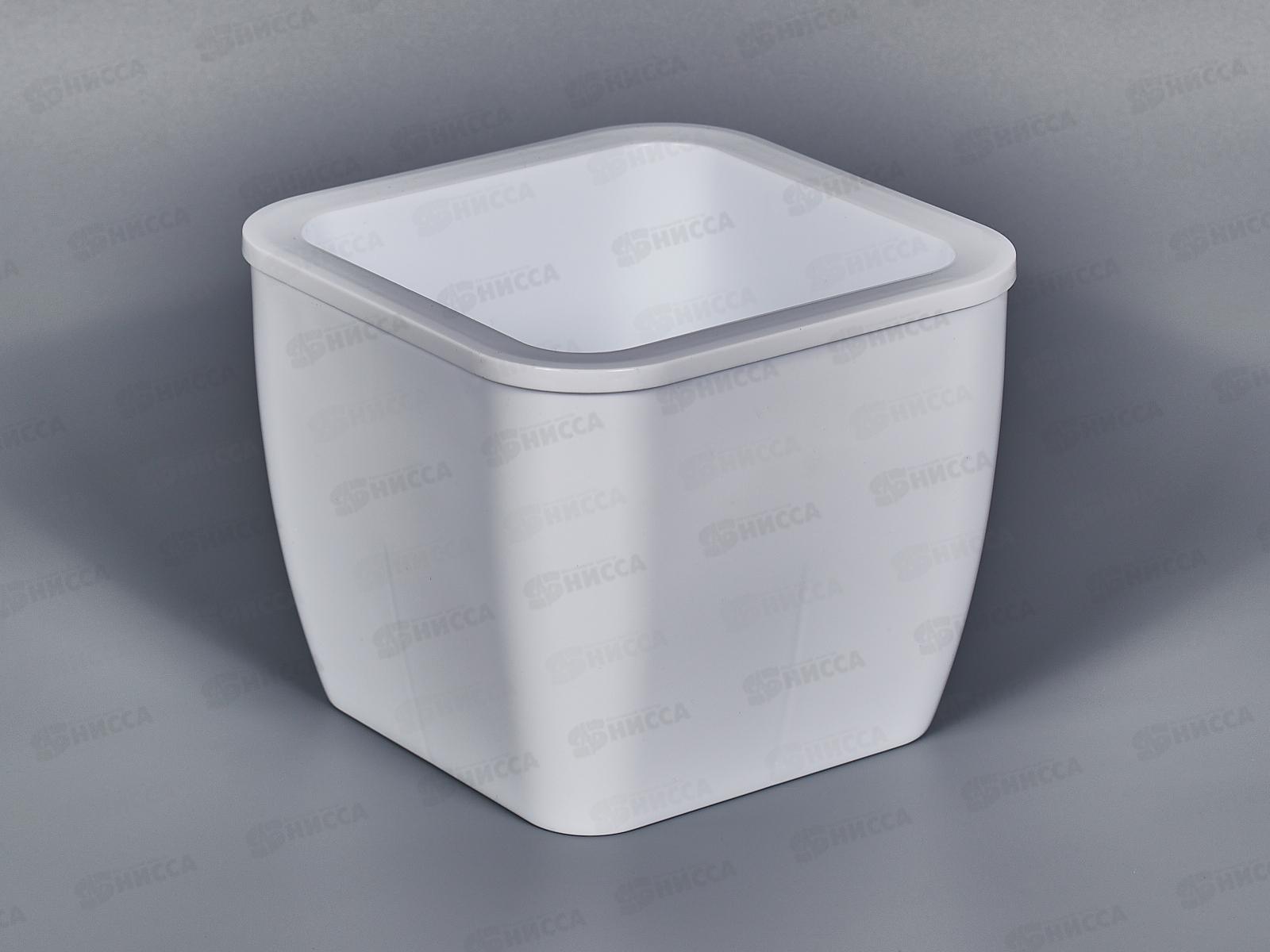 Горшок-кашпо "Кубик" 0,8/1,2л Белый 8997 *15