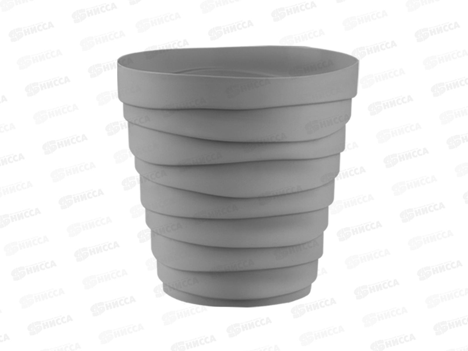 Кашпо &quotБархан&quot 1,4л Серый жемчуг КШ-4337 *30