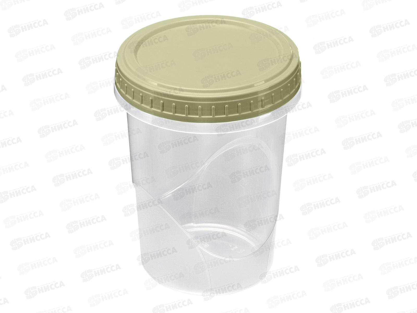 Банка 0,6л &quotТанго&quot с крышкой  Зеленый 433129609  *32 БП