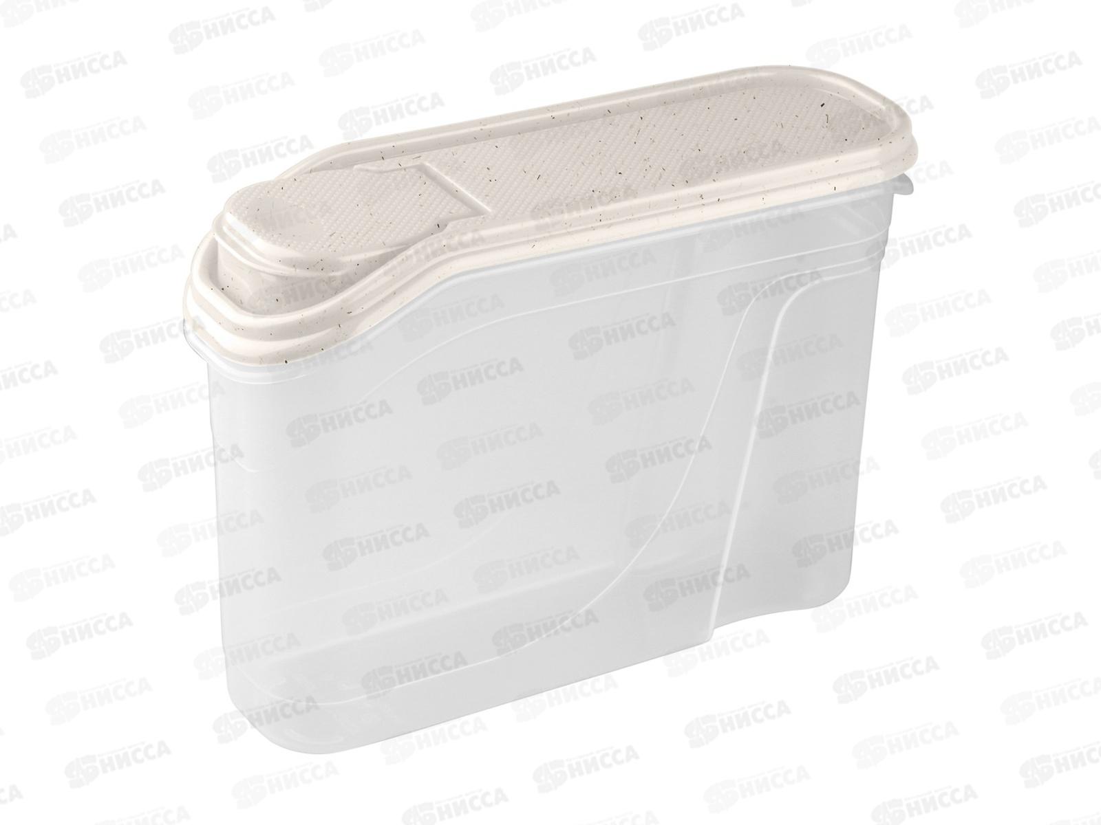 Емкость для сыпучих продуктов 1,5л Бежевый флэк 431221835  *24 БП