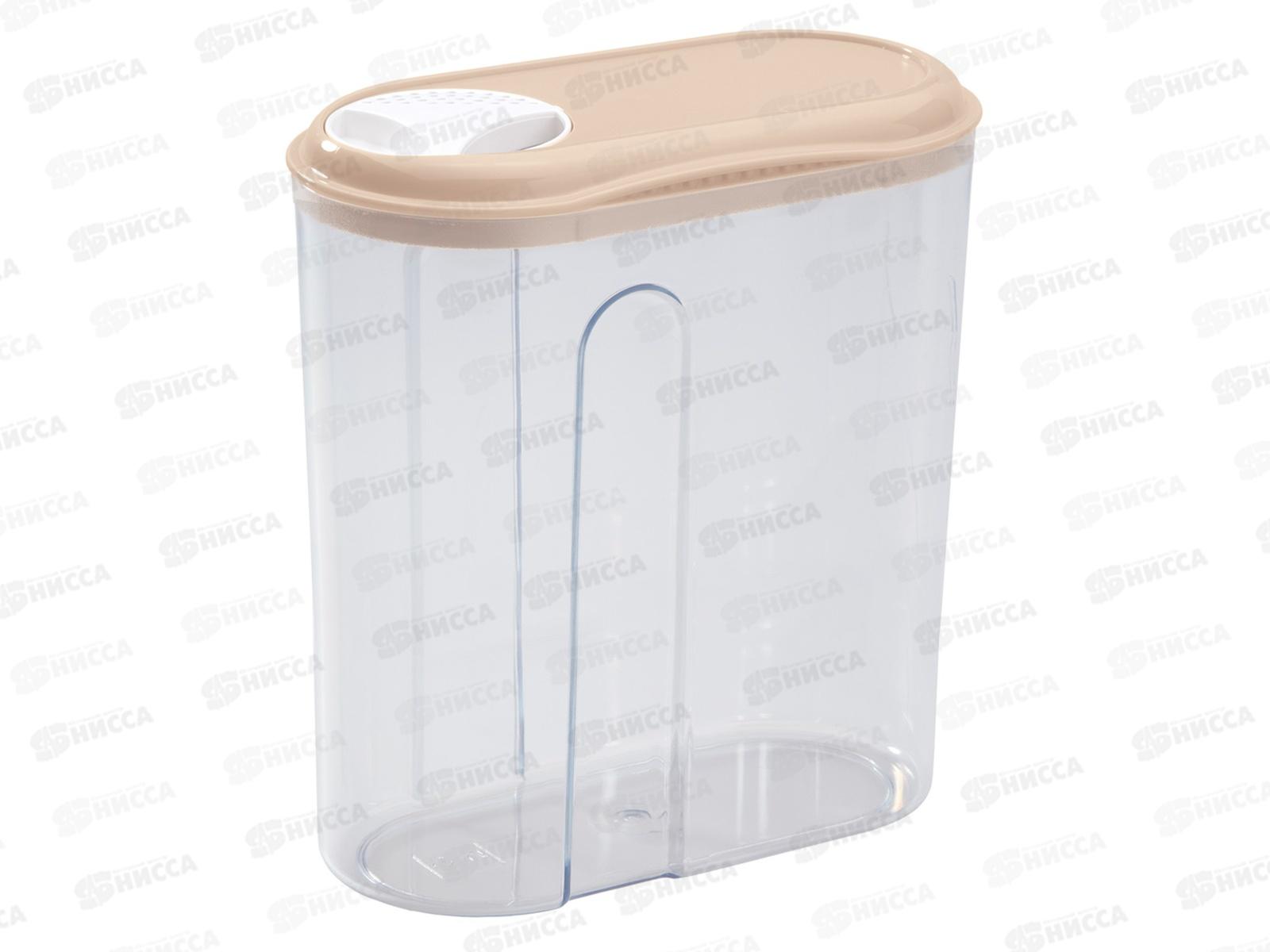 Емкость для сыпучих продуктов 1,5л с дозатором Бежевый 431250807 *9 БП