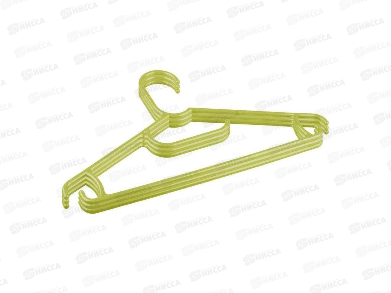 Вешалка для одежды детские 3шт 31,5см Салатовый 431301510   БП